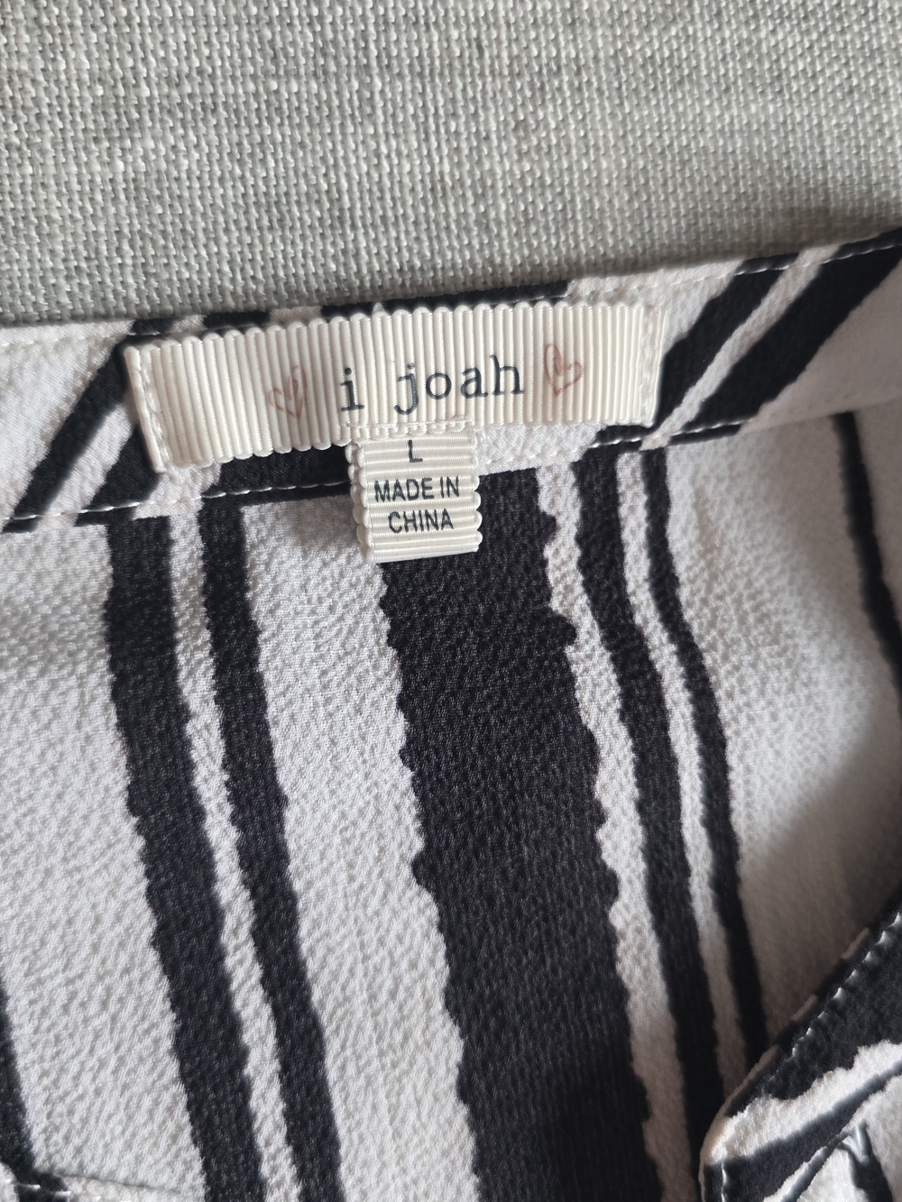 Black and White Vertical Striped Knee High Dress, Lightweight, Size Large